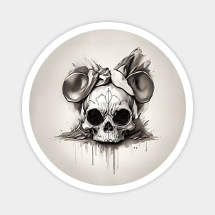 Mouse Skull illustration Magnet